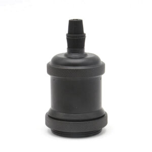 Soquete E-27 Retro Negro/ Blanco Vintage