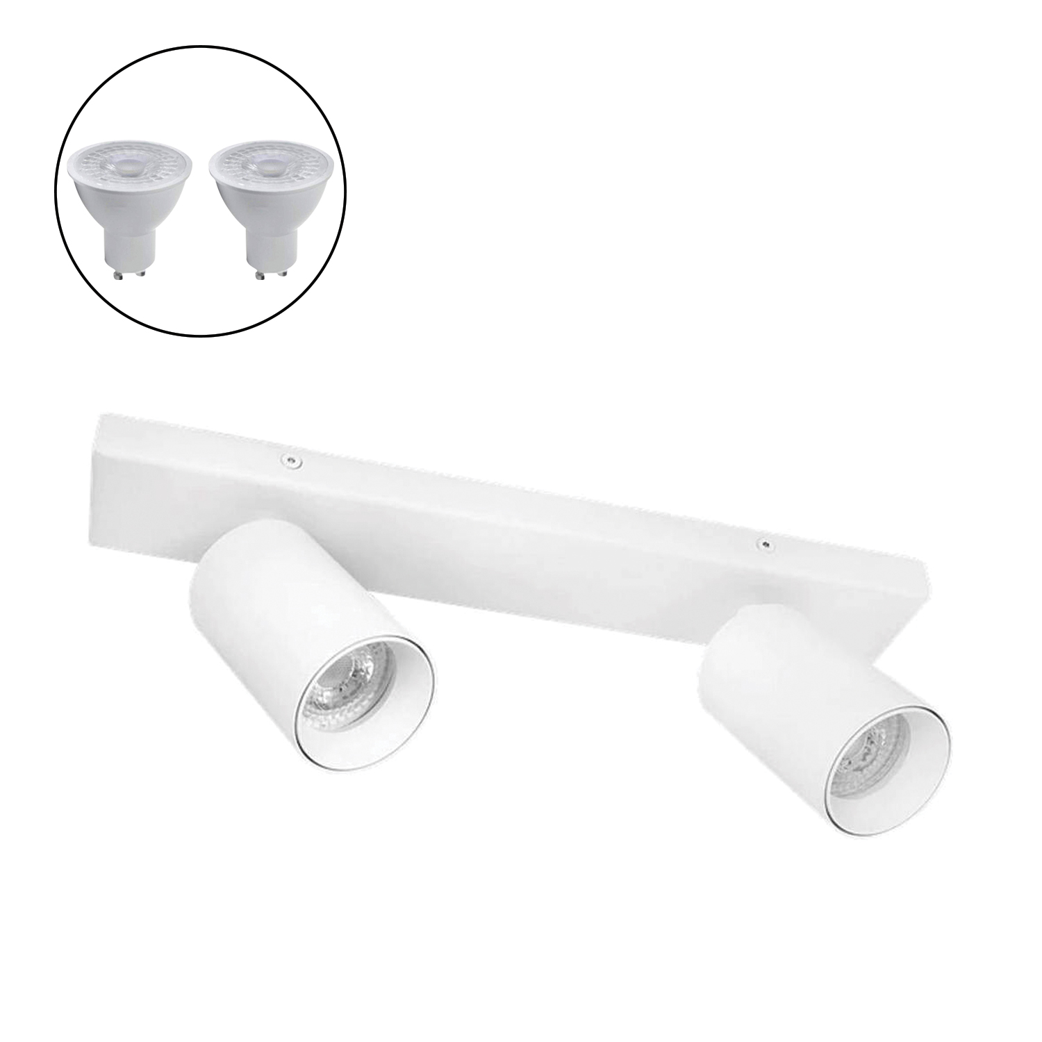 Foco Spotlight Blanco 2x Con Ampolleta 5,5W GU-10 M https://www.hbled.cl/wp-content/uploads/2025/04/3002335AGC-3002335AGF-1.jpeg