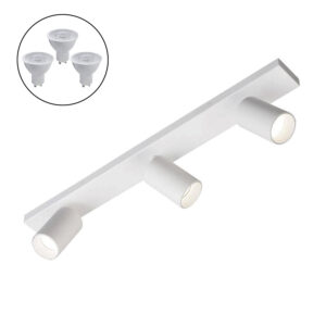 Foco Spotlight Blanco 3x Con Ampolleta 5,5W GU-10 M