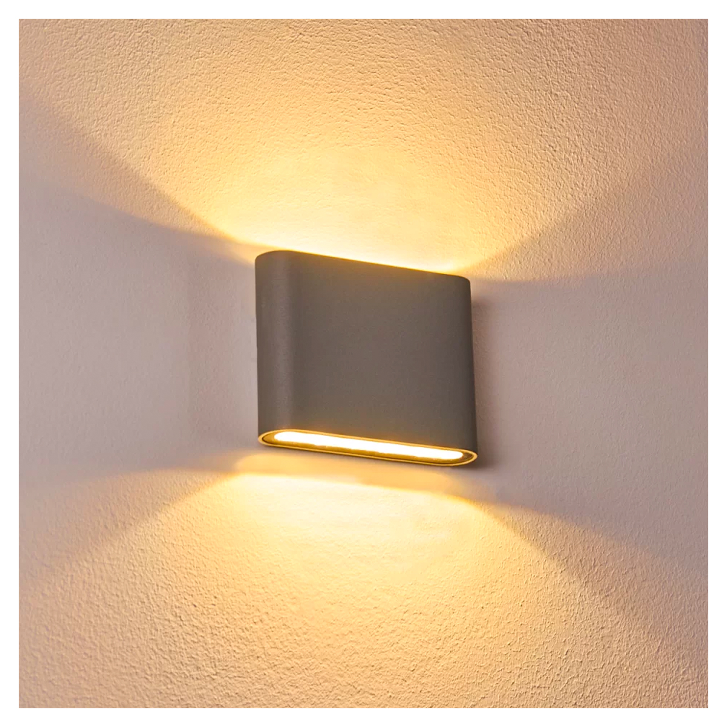 Apliqué LED de Pared Cuadrado Gris 2*5W Luz Cálida (SKU:34497) https://www.hbled.cl/wp-content/uploads/2025/04/34497-5.jpeg