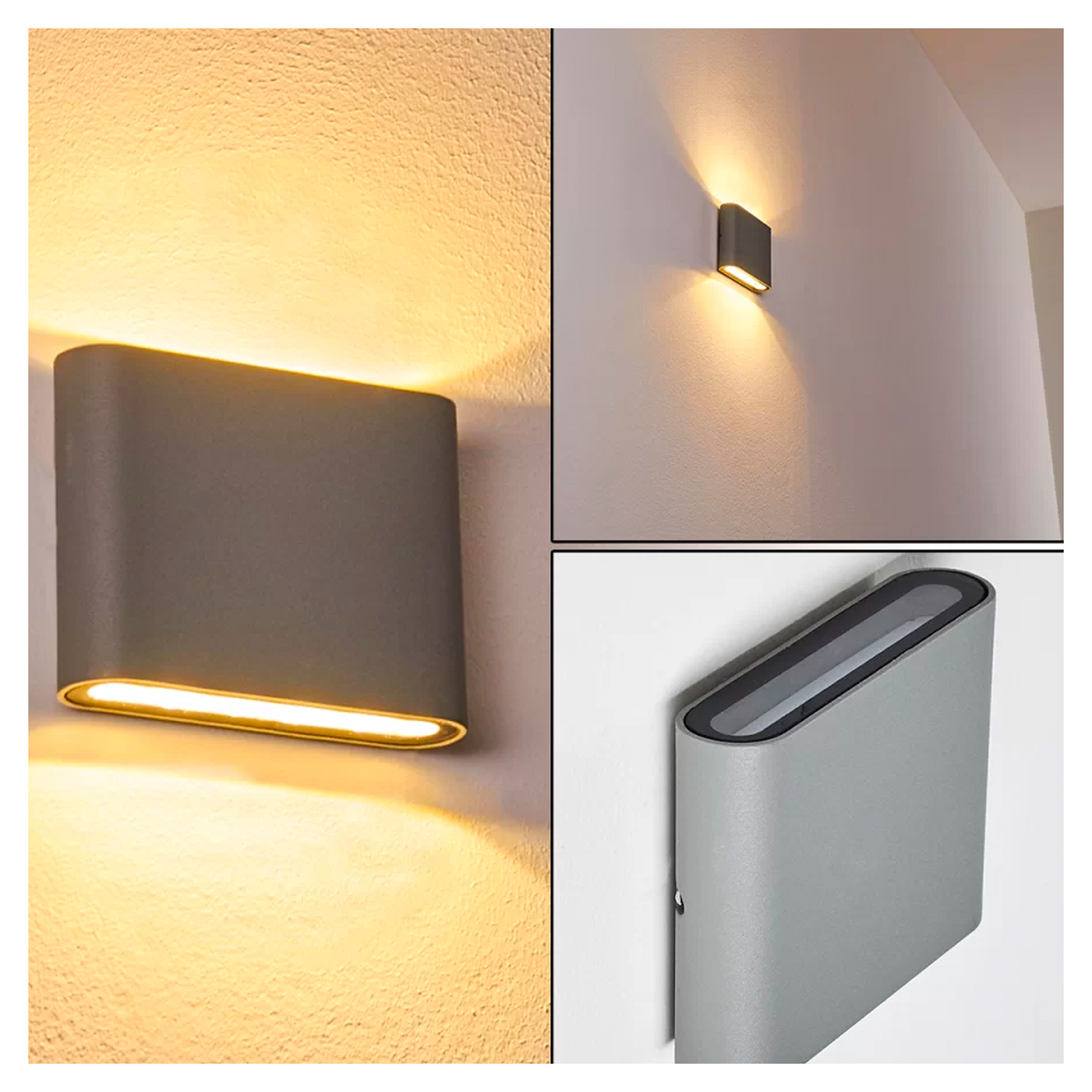 Apliqué LED de Pared Cuadrado Gris 2*5W Luz Cálida (SKU:34497) https://www.hbled.cl/wp-content/uploads/2025/04/34497-6.jpeg