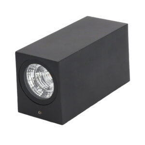 Apliqué LED Deco Rectangular Luz Doble 10W Negro