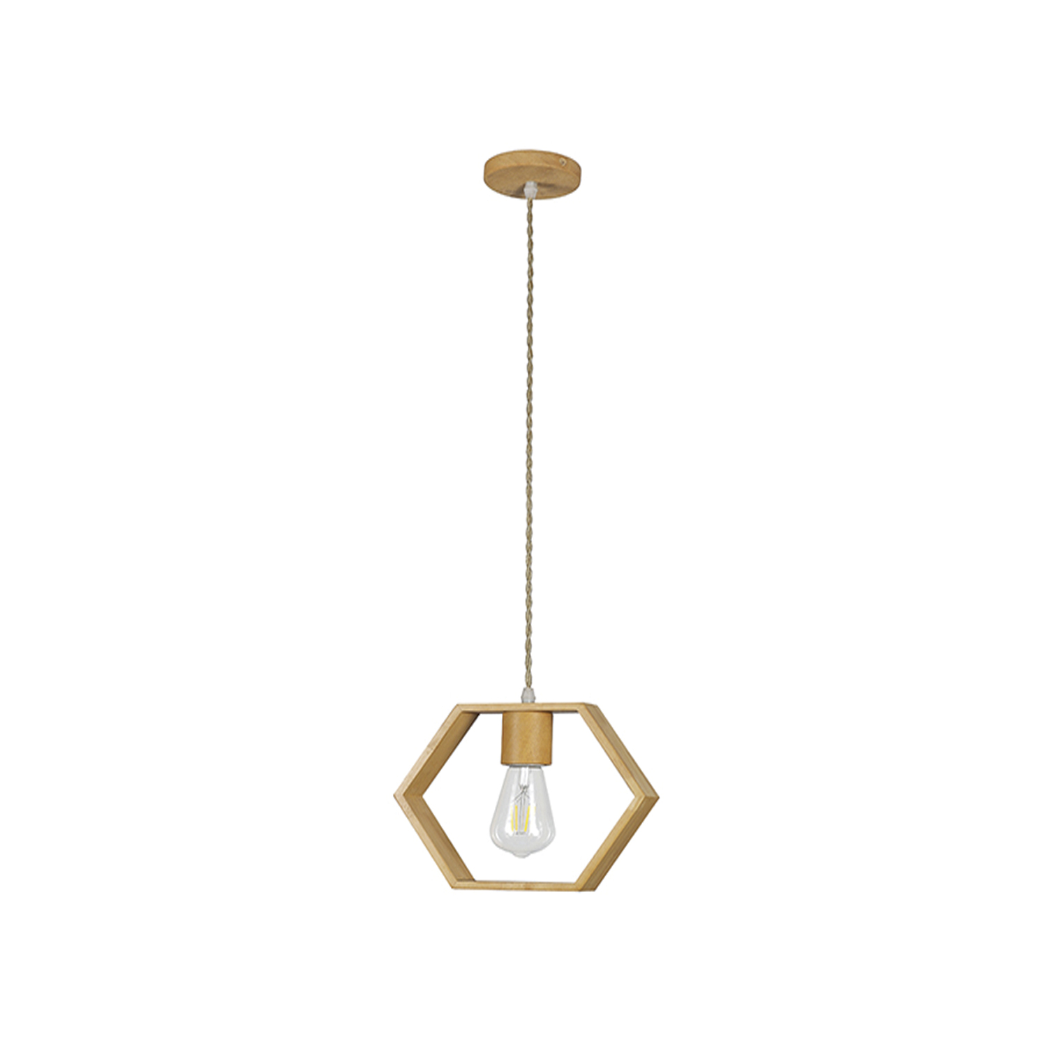 Lámpara Colgante de Madera Decorativa Hexagonal E-27 https://www.hbled.cl/wp-content/uploads/2025/04/35592-1.jpg