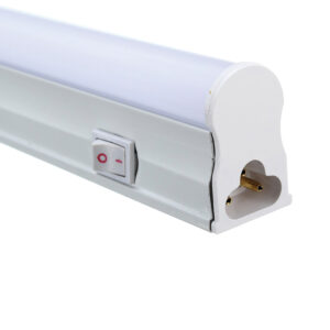 Tubo LED T5 Con Base Empavonado On/Off 9W 60cm