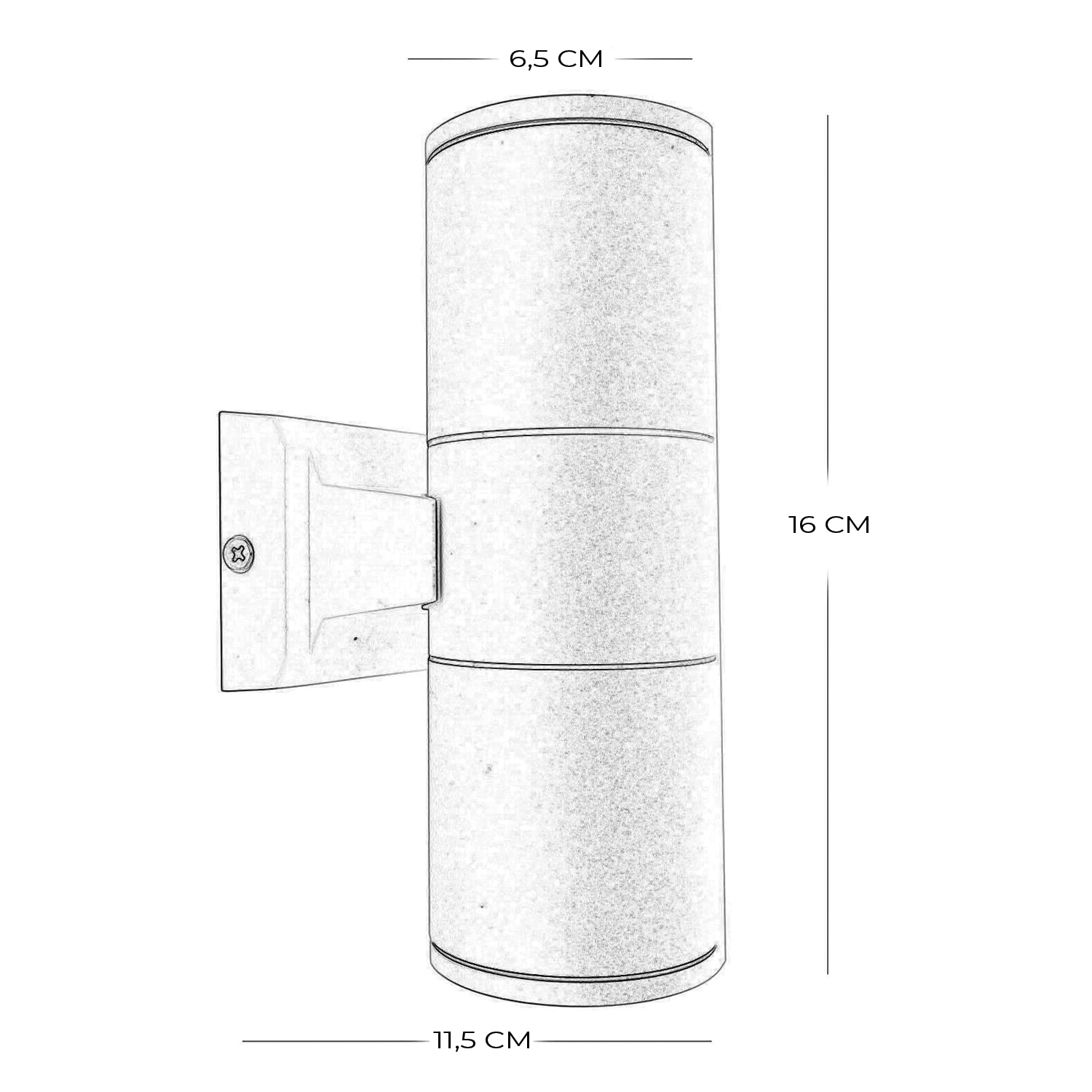 Apliqué Bidireccional LED Incorporado Gris/Negro 2*5W (SKU:35635-35808) https://www.hbled.cl/wp-content/uploads/2025/04/35635-4.jpeg
