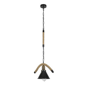 Lámpara Colgante Vintage Cáñamo E-27
