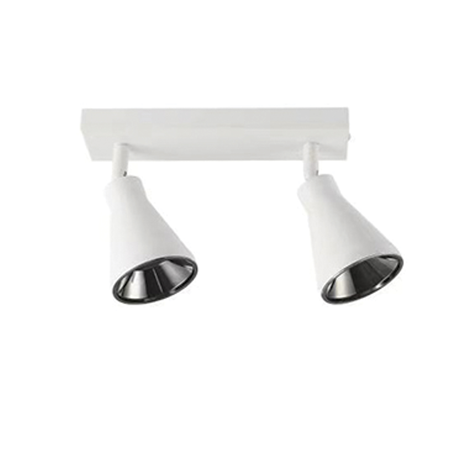 Foco Decorativo Para Techo Porta 2*GU10 Blanco https://www.hbled.cl/wp-content/uploads/2025/04/35727-1.jpg