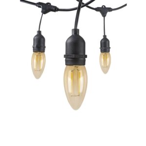 Guirnalda 10 Metros Con Ampolletas Vela Filamento 2w E-27