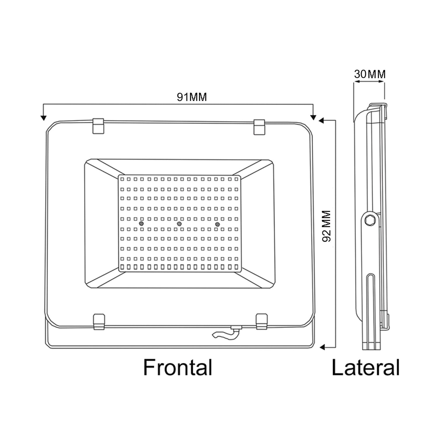 Foco Proyector De Área LED Light Thin 10W  DS43 https://www.hbled.cl/wp-content/uploads/2025/04/35787-35788-2.jpg