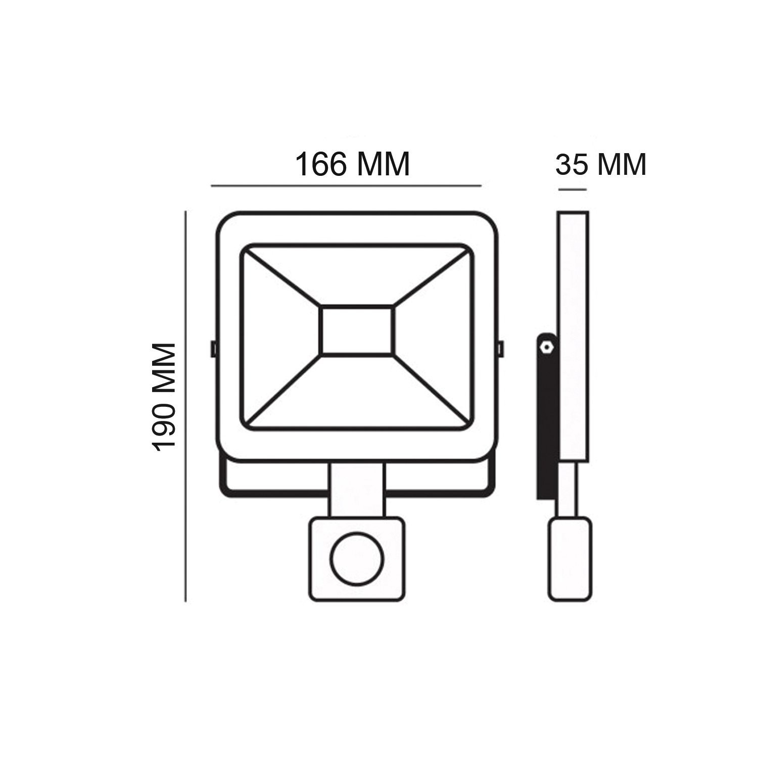 Foco Proyector De Área LED Light Thin Con Sensor 50W (SKU:35291-35825) https://www.hbled.cl/wp-content/uploads/2025/04/35824-35825-4-1.jpg