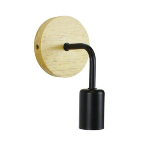 Apliqué Decorativo Soporte Madera Porta E-27 (SKU:72410278)