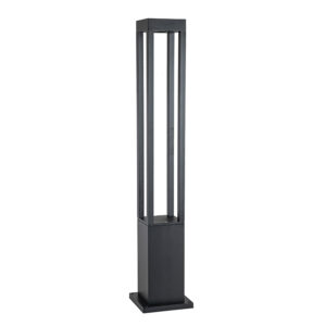 Apliqué Piso LED Exterior 80cm Negro 10W Cálido