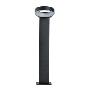 Apliqué Piso LED Exterior 60cm Negro 7W Cálido