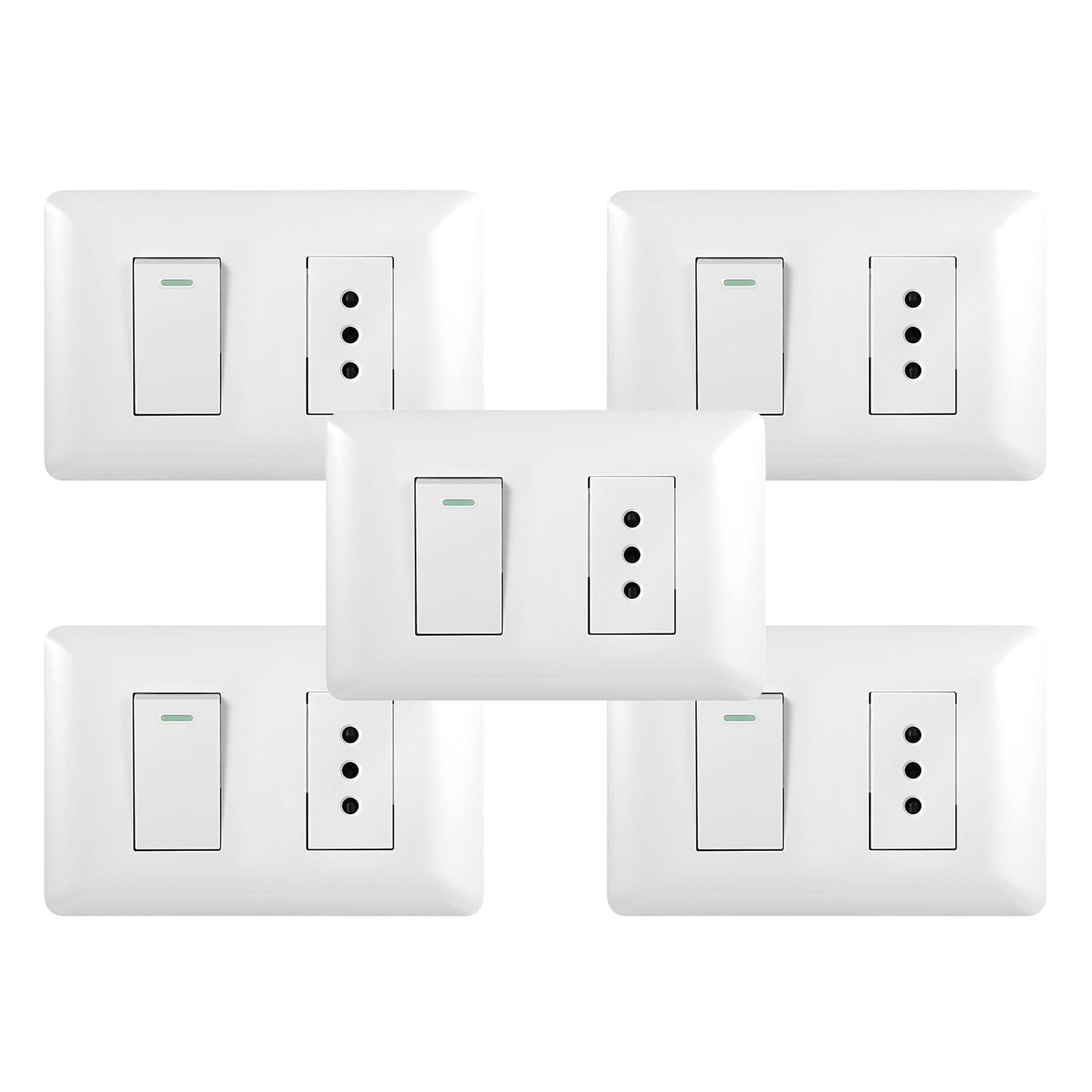 Pack 5 Tomacorriente Simple 10A 250V + Interruptor Simple 9/12 10A 250V Blanco https://www.hbled.cl/wp-content/uploads/2025/04/36093x5.jpg