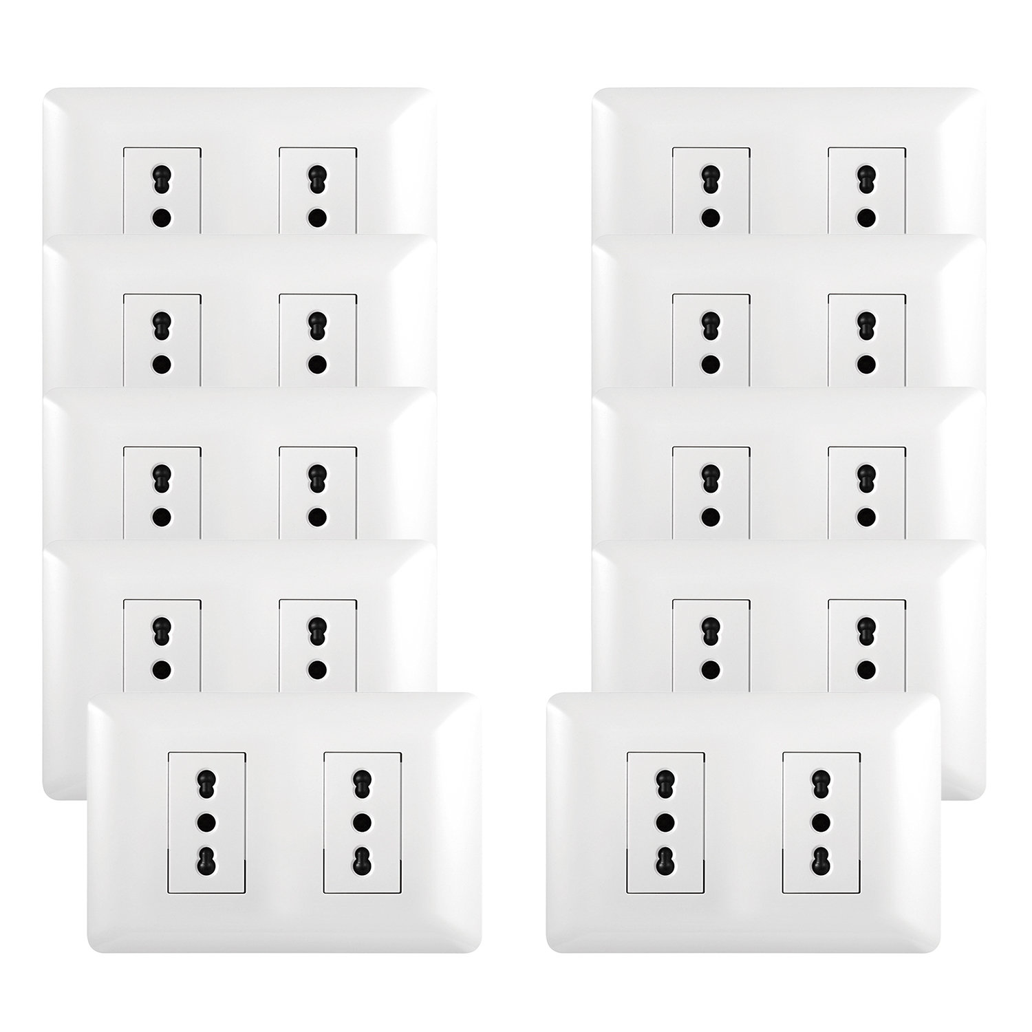 Pack 10 Tomacorriente Doble 10/16A 250V Blanco (SKU:36097-10) https://www.hbled.cl/wp-content/uploads/2025/04/36097x10.jpeg
