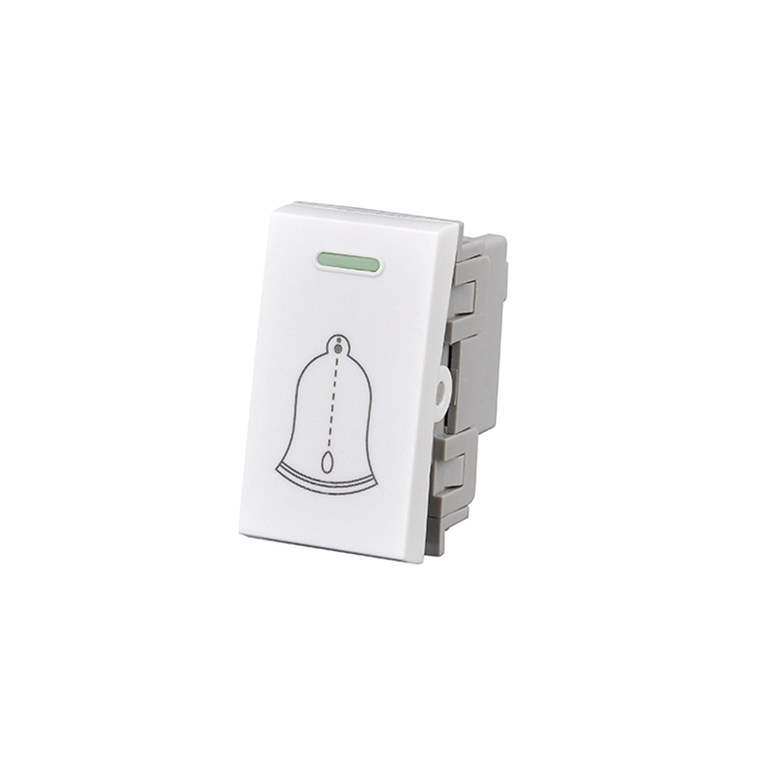 Pack 10 Módulo Interruptor Pulsador 10A 250V Diseño Campana Blanco https://www.hbled.cl/wp-content/uploads/2025/04/36105-1-1.jpg