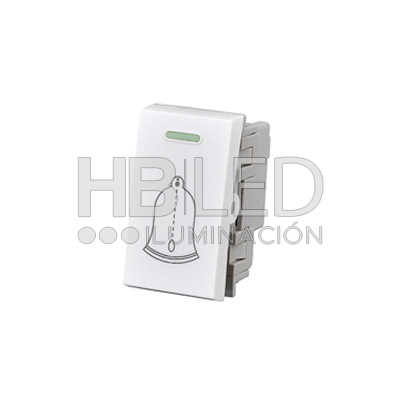 Pack 10 Módulo Interruptor Pulsador 10A 250V Diseño Campana Blanco (SKU:36105-10) https://www.hbled.cl/wp-content/uploads/2025/04/36105-1.jpg
