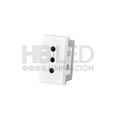 Pack 10 Módulo Tomacorriente 10A 250V Blanco https://www.hbled.cl/wp-content/uploads/2025/04/36108-1.jpg