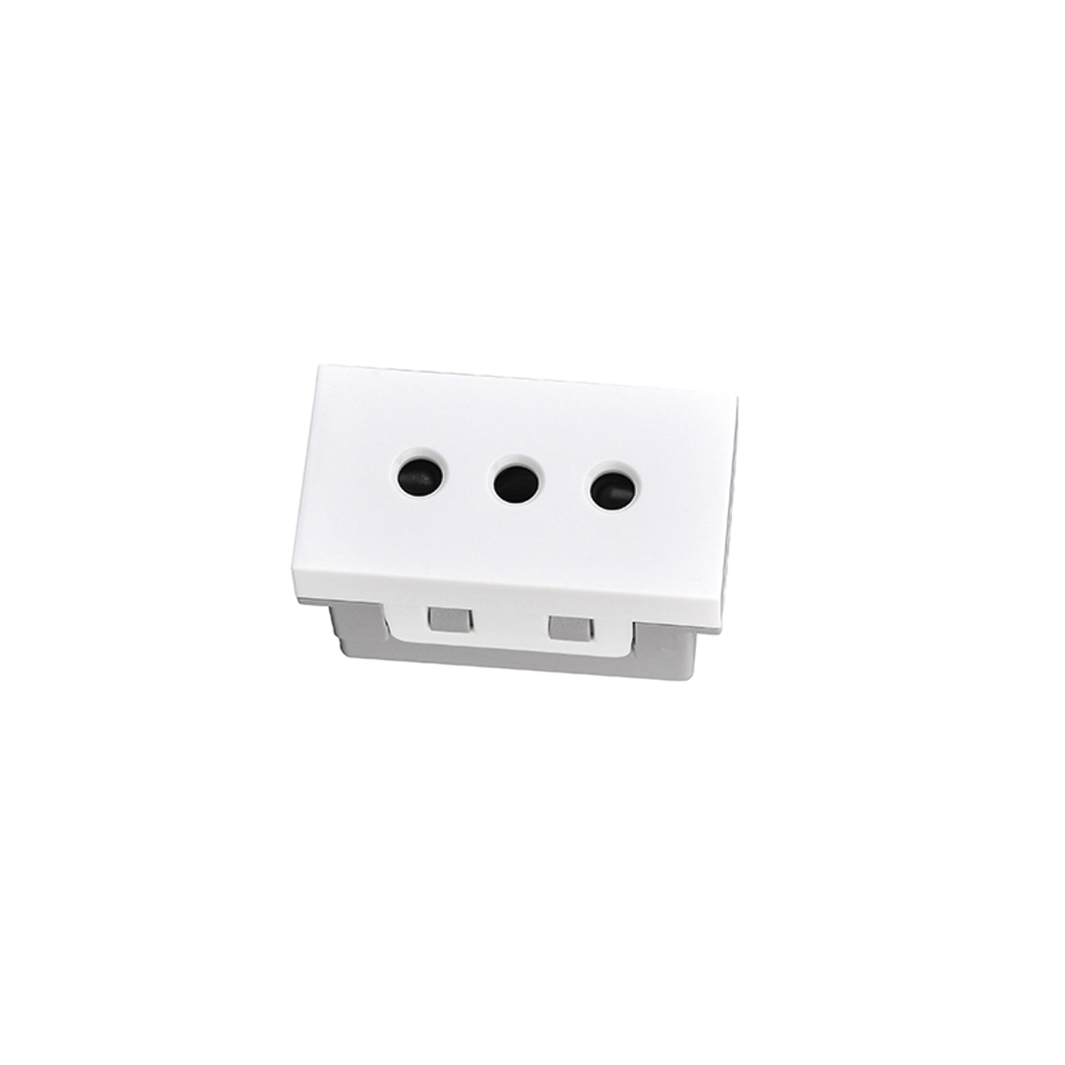 Pack 10 Módulo Tomacorriente 10A 250V Blanco https://www.hbled.cl/wp-content/uploads/2025/04/36108-2-1.jpg