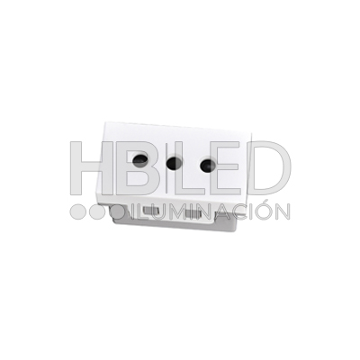 Pack 10 Módulo Tomacorriente 10A 250V Blanco https://www.hbled.cl/wp-content/uploads/2025/04/36108-2.jpg