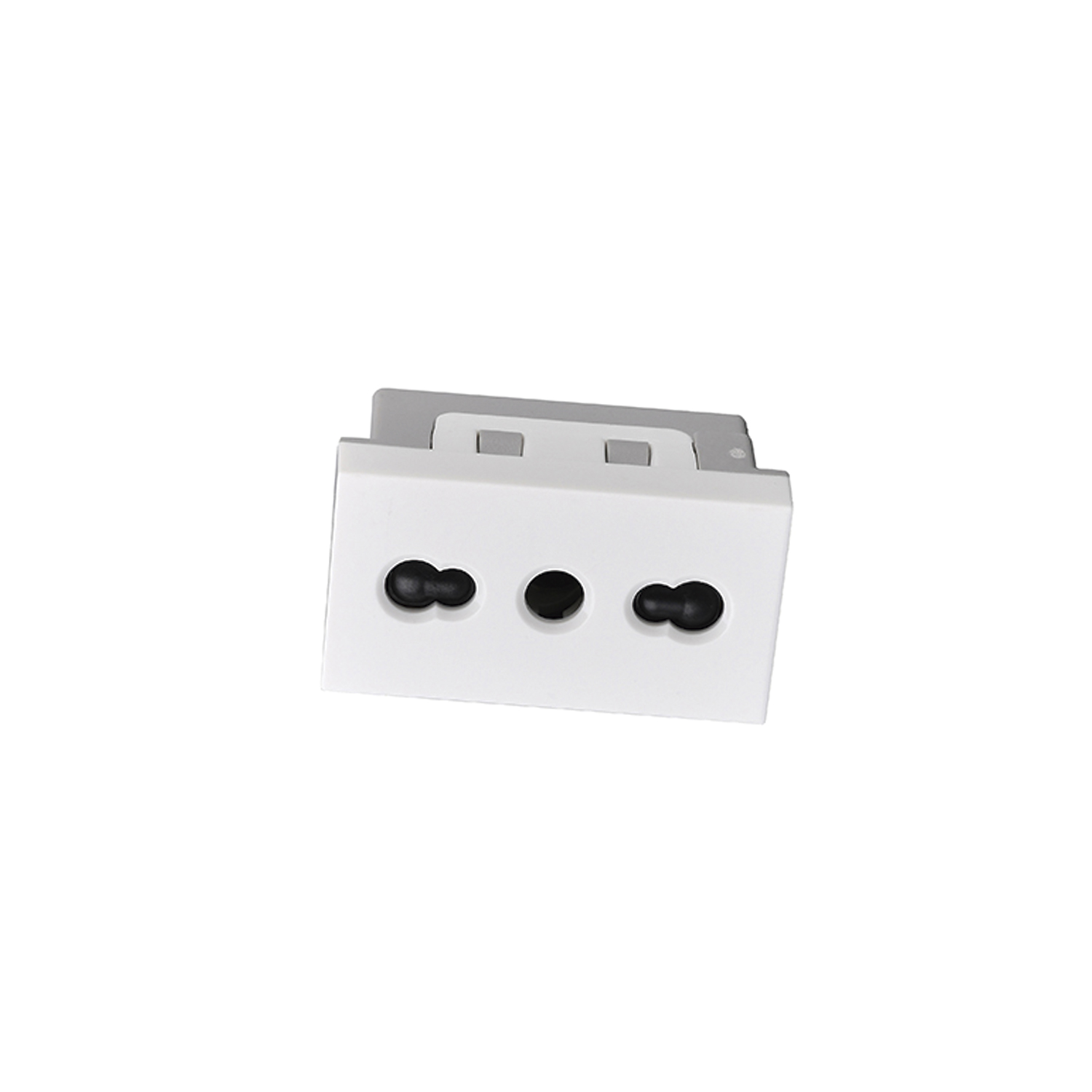 Pack 10 Módulo Tomacorriente 10/16A 250V Blanco https://www.hbled.cl/wp-content/uploads/2025/04/36109-3-1.jpg