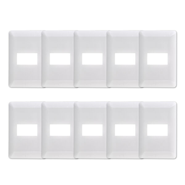 Pack 10 Placa Simple Con Soporte Blanco