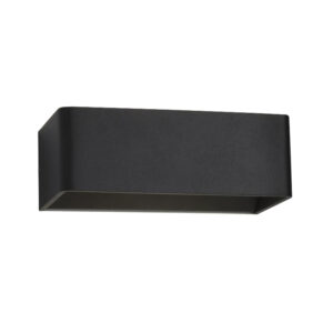 Apliqué LED Decorativo Rectangular 6W Negro (SKU:36126)