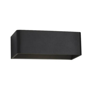 Apliqué LED Minimalista Rectangular 2*5W Luz Cálida Negro