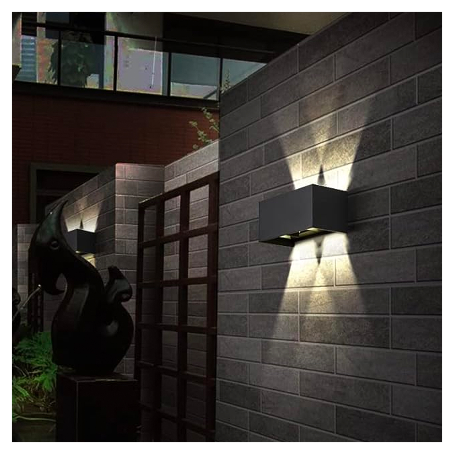 Apliqué LED Exterior Minimalista 2*6W Luz Cálida Negro https://www.hbled.cl/wp-content/uploads/2025/04/36129-1.jpg