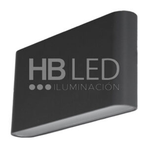 Apliqué LED Cuadrado 12W Cálido Negro (SKU:36131)