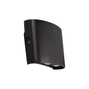 Aplique de Pared LED Doble 4W Cálido Negro (SKU:36133)