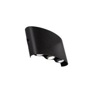 Aplique de Pared LED Triple 6W Cálido Negro (SKU:36134)