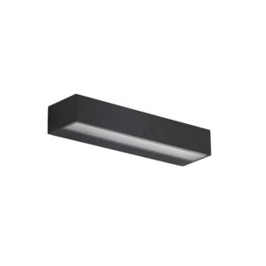 Apliqué de Pared LED Rectangular 18W Cálido Negro (SKU:36137)