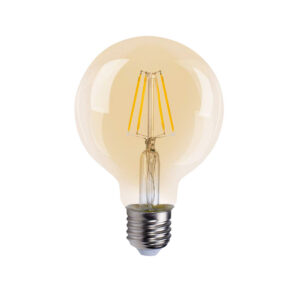Ampolleta 8W E-27 G125 Filamento Cálido (SKU:36192)