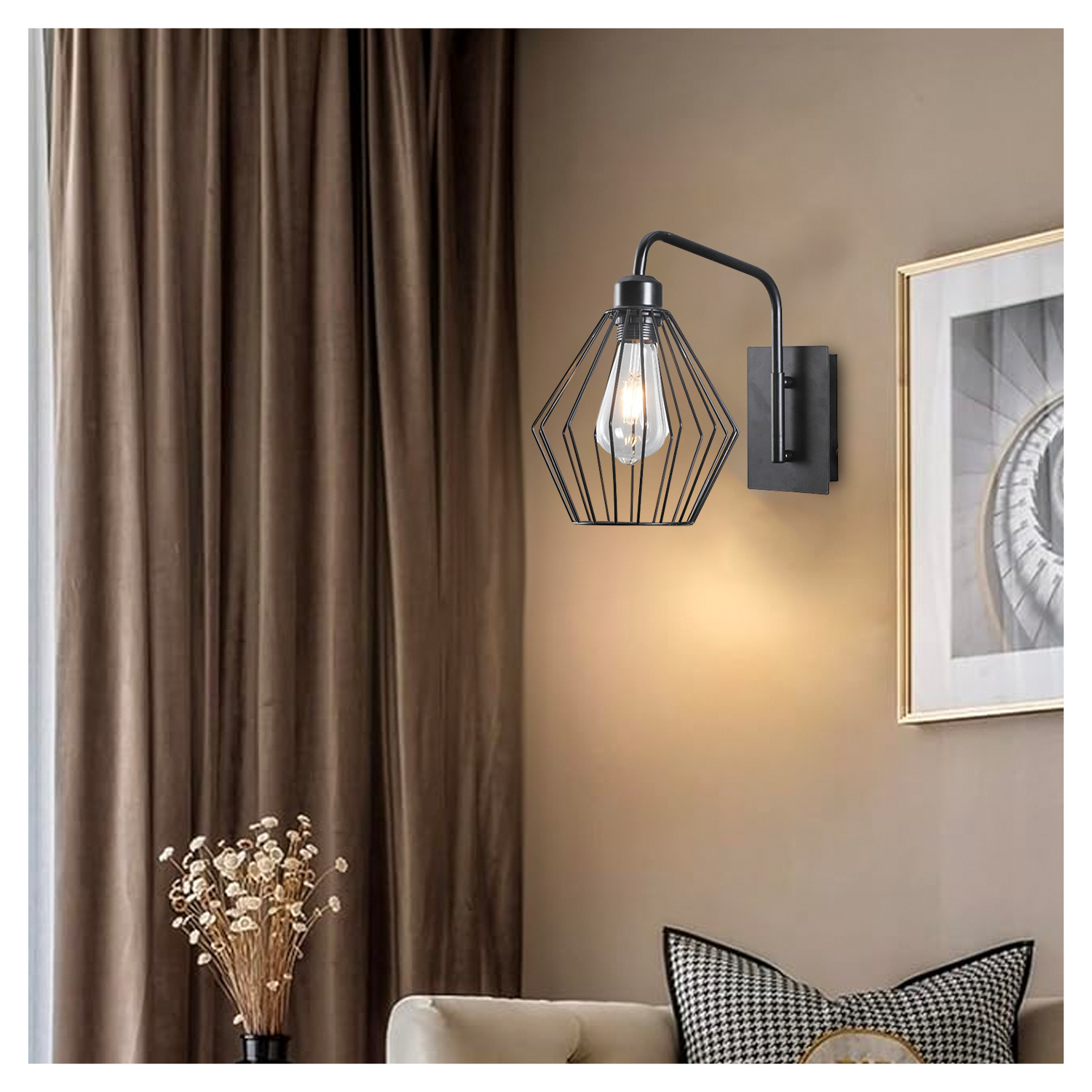 Aplique LED Estilo Hierro Porta E-27 Incluye Ampolleta (SKU:36247-C) https://www.hbled.cl/wp-content/uploads/2025/04/36247-4.jpg