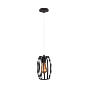 Lámpara Colgante Jaula de Aluminio Estilo Moderna E-27
