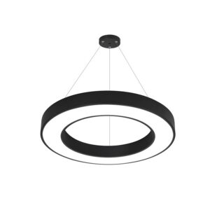 Lámpara LED Contorno Circular Negro 42W/60cms Luz Fría (SKU:36353)