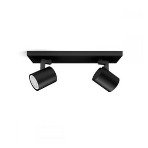 Foco Spot LED "Track Light" 2xGU10 Negro Incluye Ampolletas