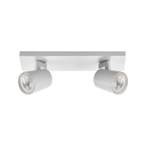 Foco Spot LED "Track Light" 2xGU10 Blanco Incluye Ampolletas