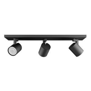 Foco Spot LED "Track Light" 3xGU10 Negro Incluye Ampolletas