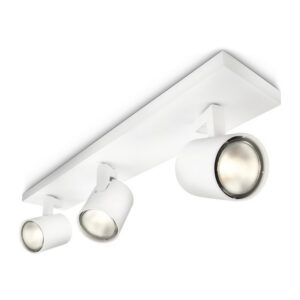 Foco Spot LED "Track Light" 3xGU10 Blanco Incluye Ampolletas