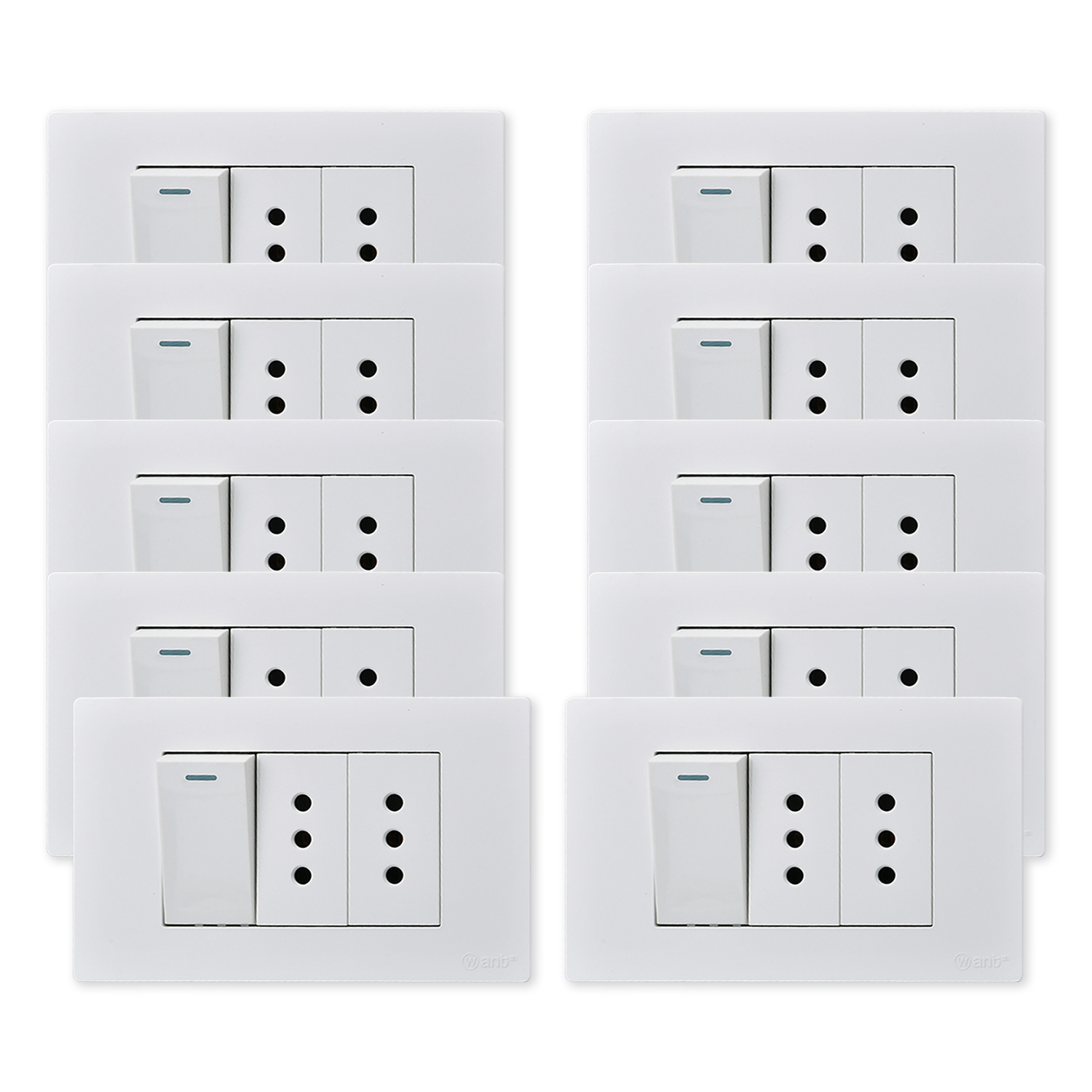Pack 10 Interruptor 1* 9/12 16A y Tomacorriente 2* 10A https://www.hbled.cl/wp-content/uploads/2025/04/36448x10-1.jpg