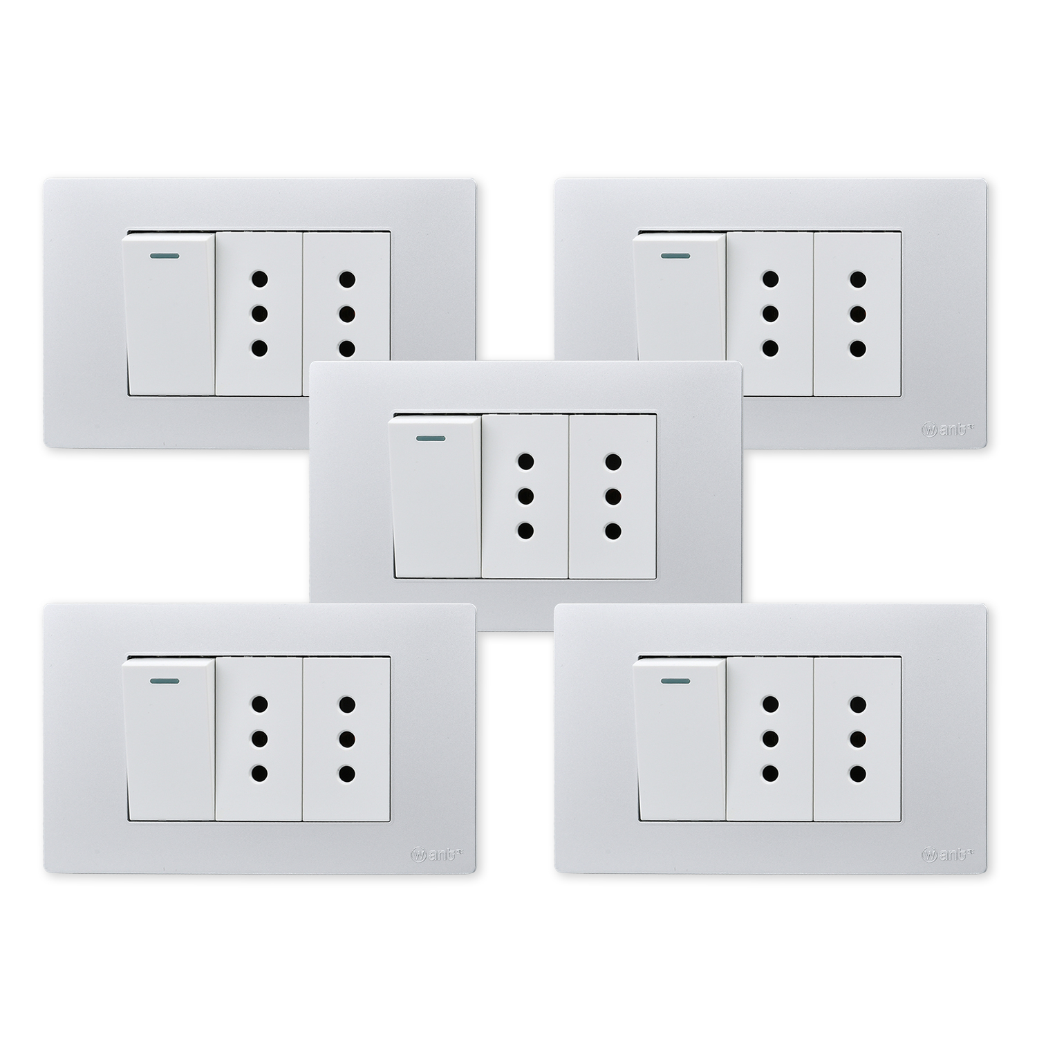 Pack 5 Interruptor 1* 9/12 16A y Tomacorriente 2* 10A https://www.hbled.cl/wp-content/uploads/2025/04/36486x5.jpg