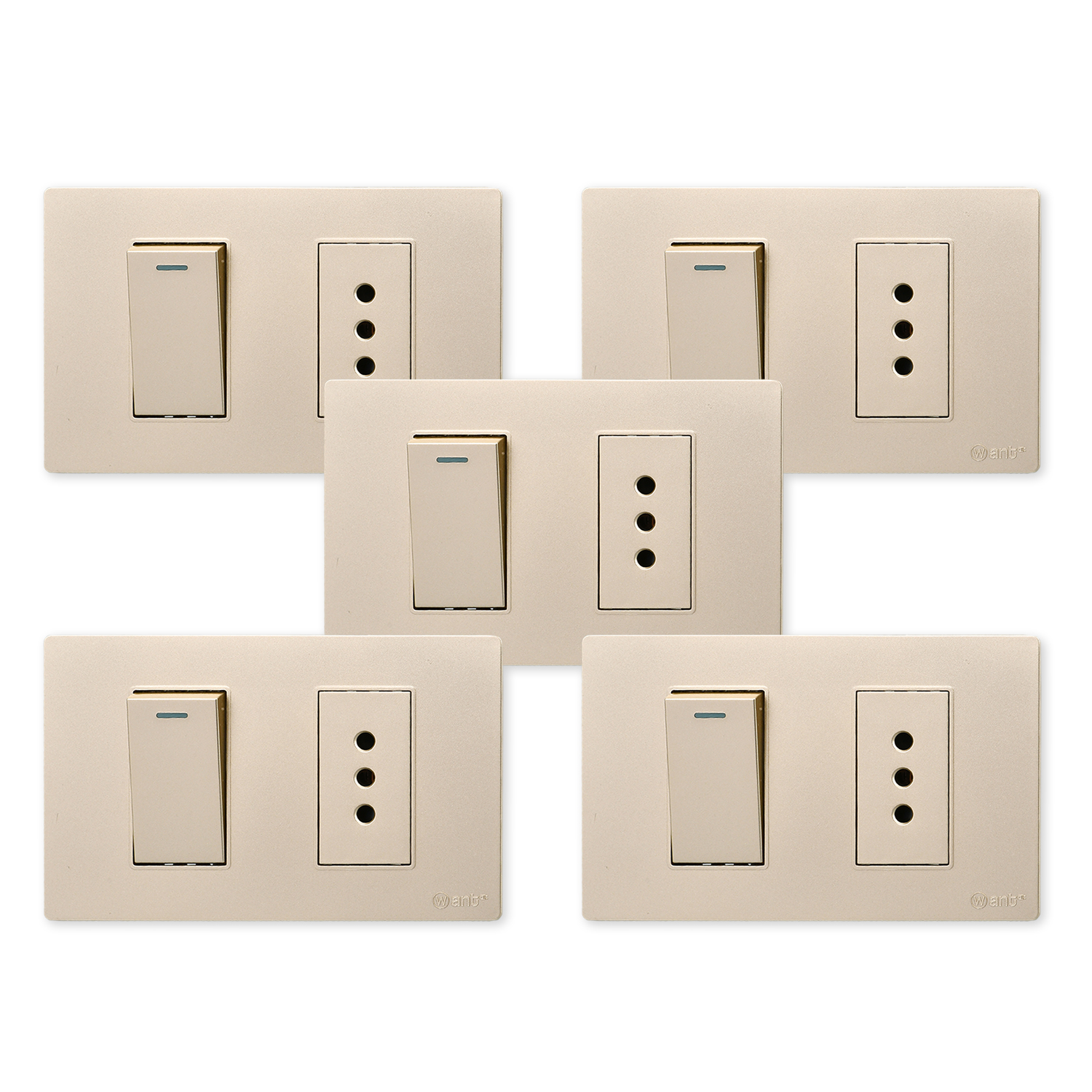 Pack 5 Interruptor 1* 9/12 16A y Tomacorriente 1* 10A https://www.hbled.cl/wp-content/uploads/2025/04/36504x5.jpg