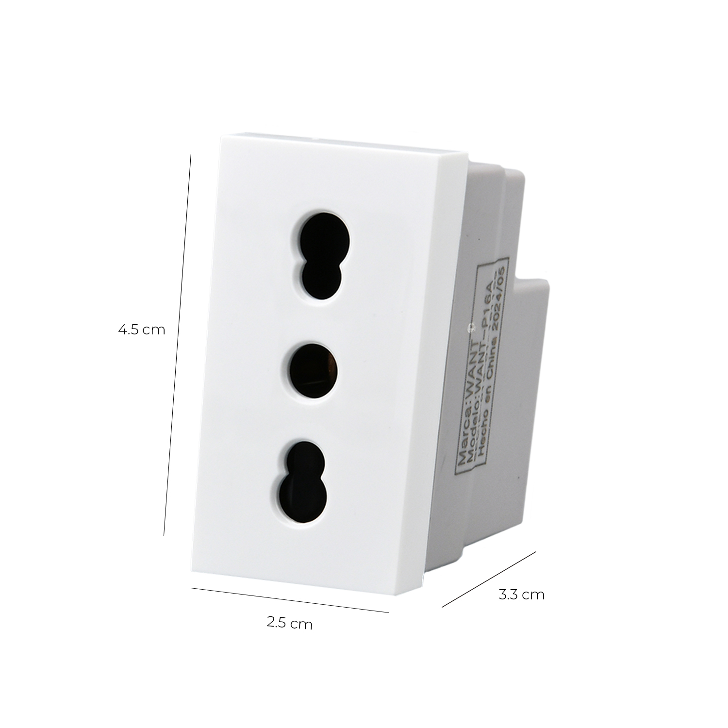 Pack 20 Módulo Tomacorriente Metálico 16A https://www.hbled.cl/wp-content/uploads/2025/04/36527-2.jpg