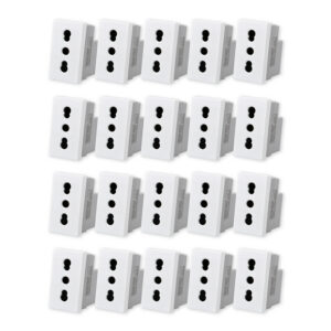 Pack 20 Módulo Tomacorriente Metálico 16A