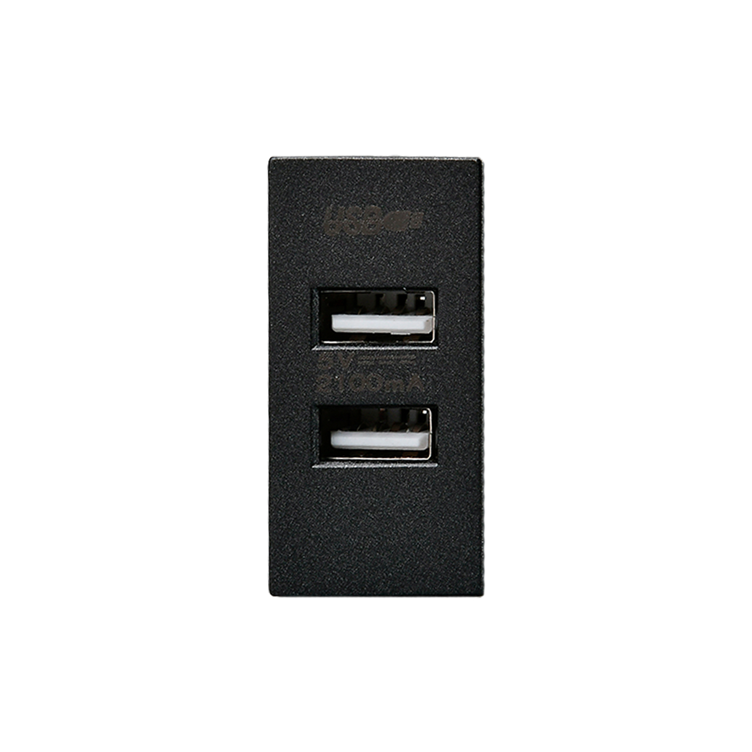 Pack 20 Módulo USB Doble Metálico 250V https://www.hbled.cl/wp-content/uploads/2025/04/36533-3.jpg