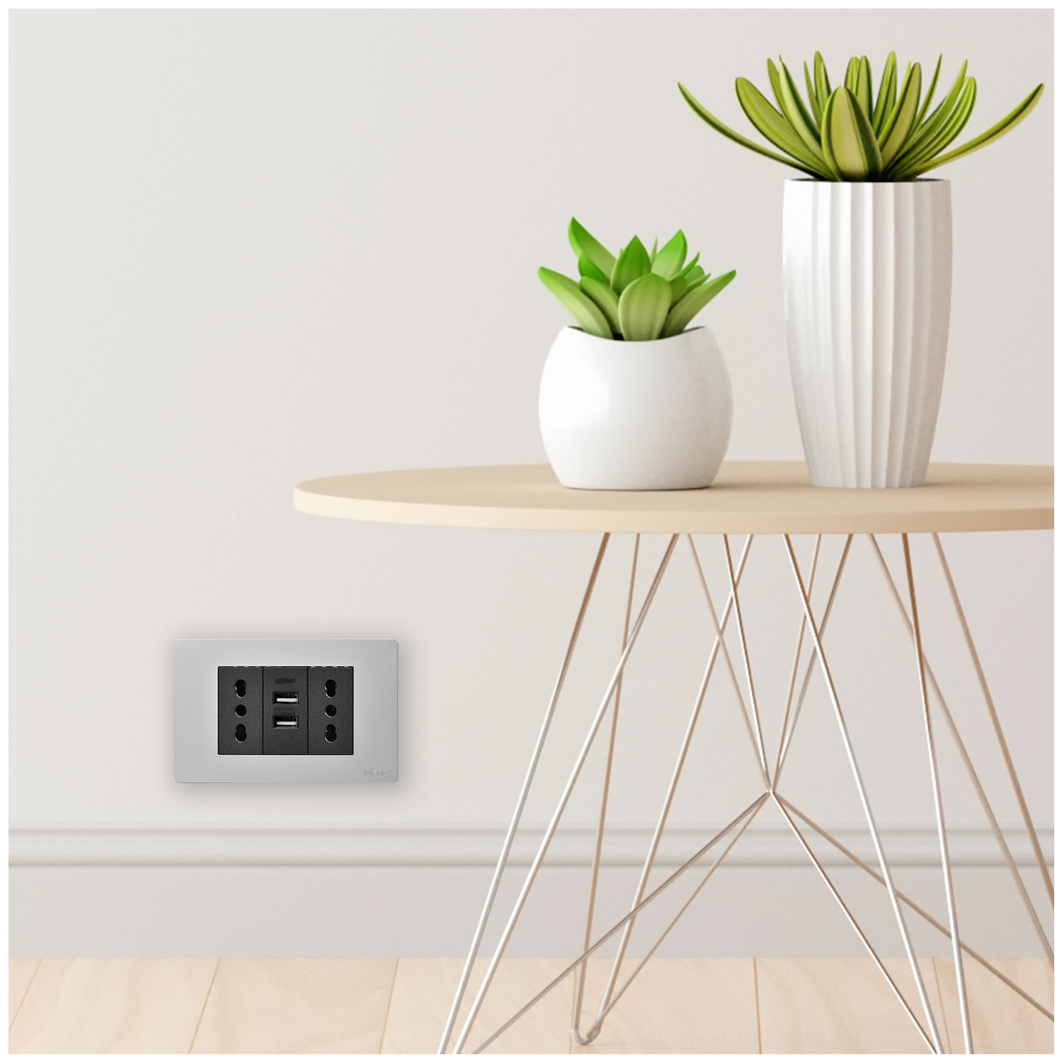Pack 20 Módulo USB Doble Metálico 250V https://www.hbled.cl/wp-content/uploads/2025/04/36533-4.jpg
