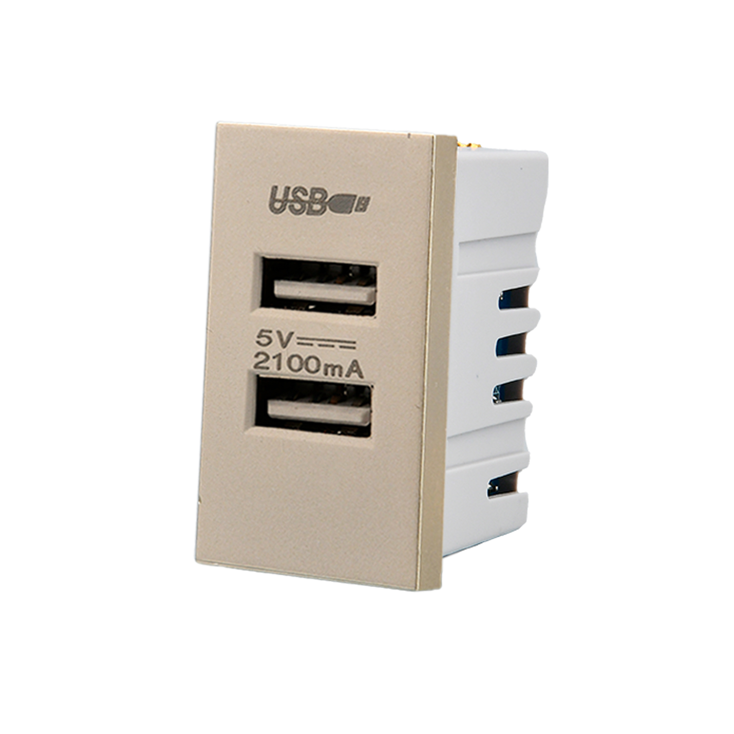 Pack 20 Módulo USB Doble Metálico 250V https://www.hbled.cl/wp-content/uploads/2025/04/36538-1.jpg