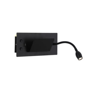 Apliqué Lector LED Flexi USB 5W+3W – Luz Cálida